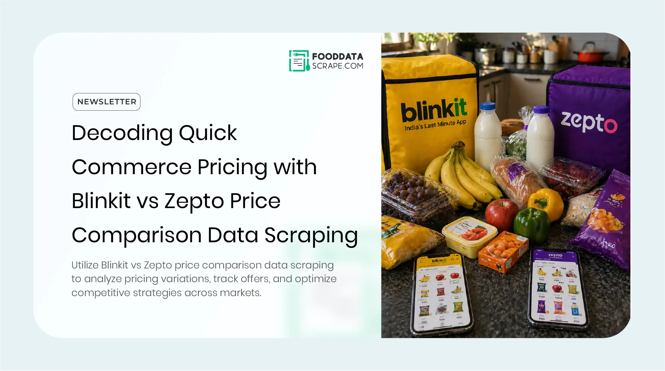 Blinkit vs Zepto Price Comparison Data Scraping